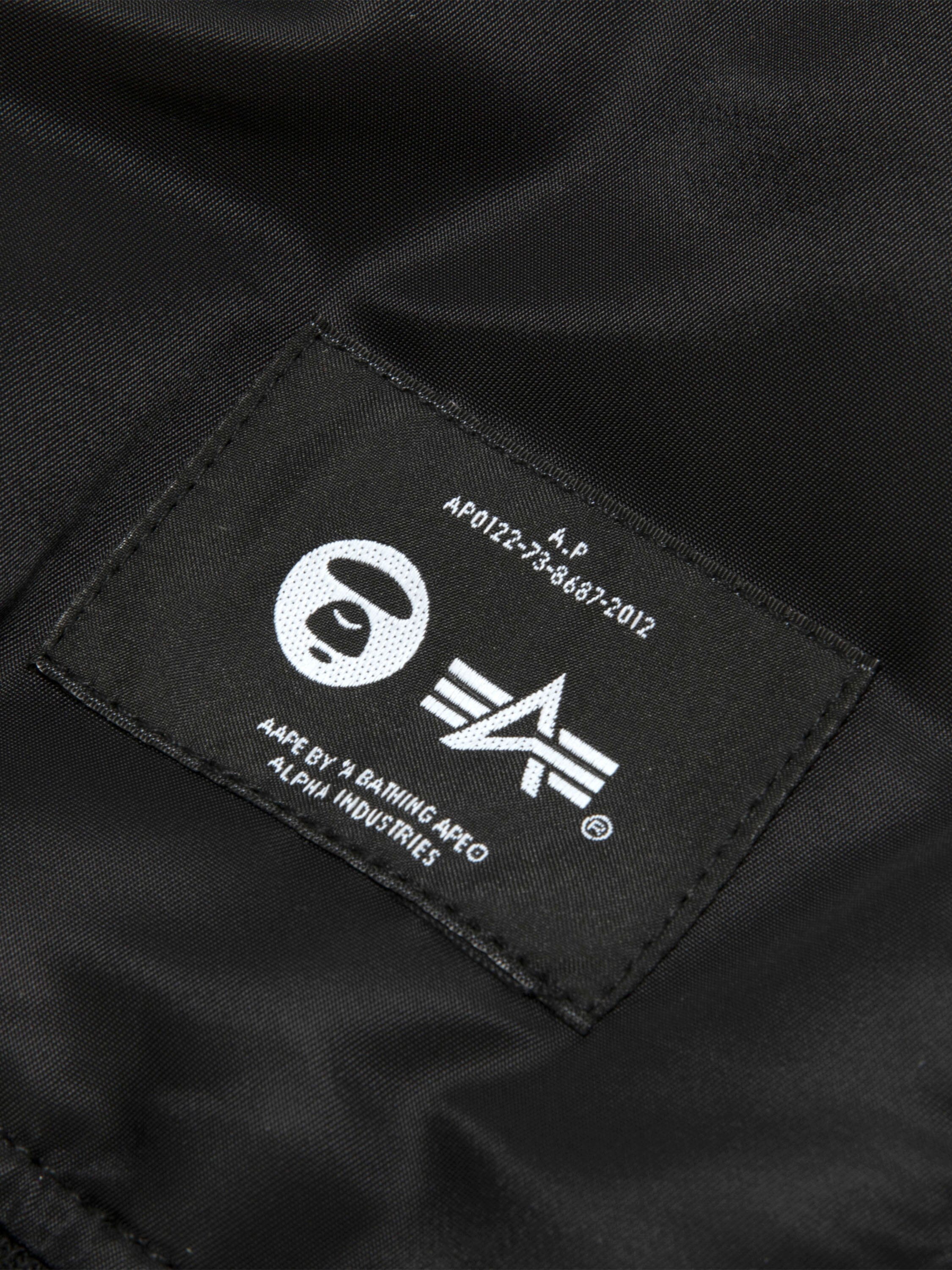AAPE X ALPHA MA-1 BOMBER JACKET