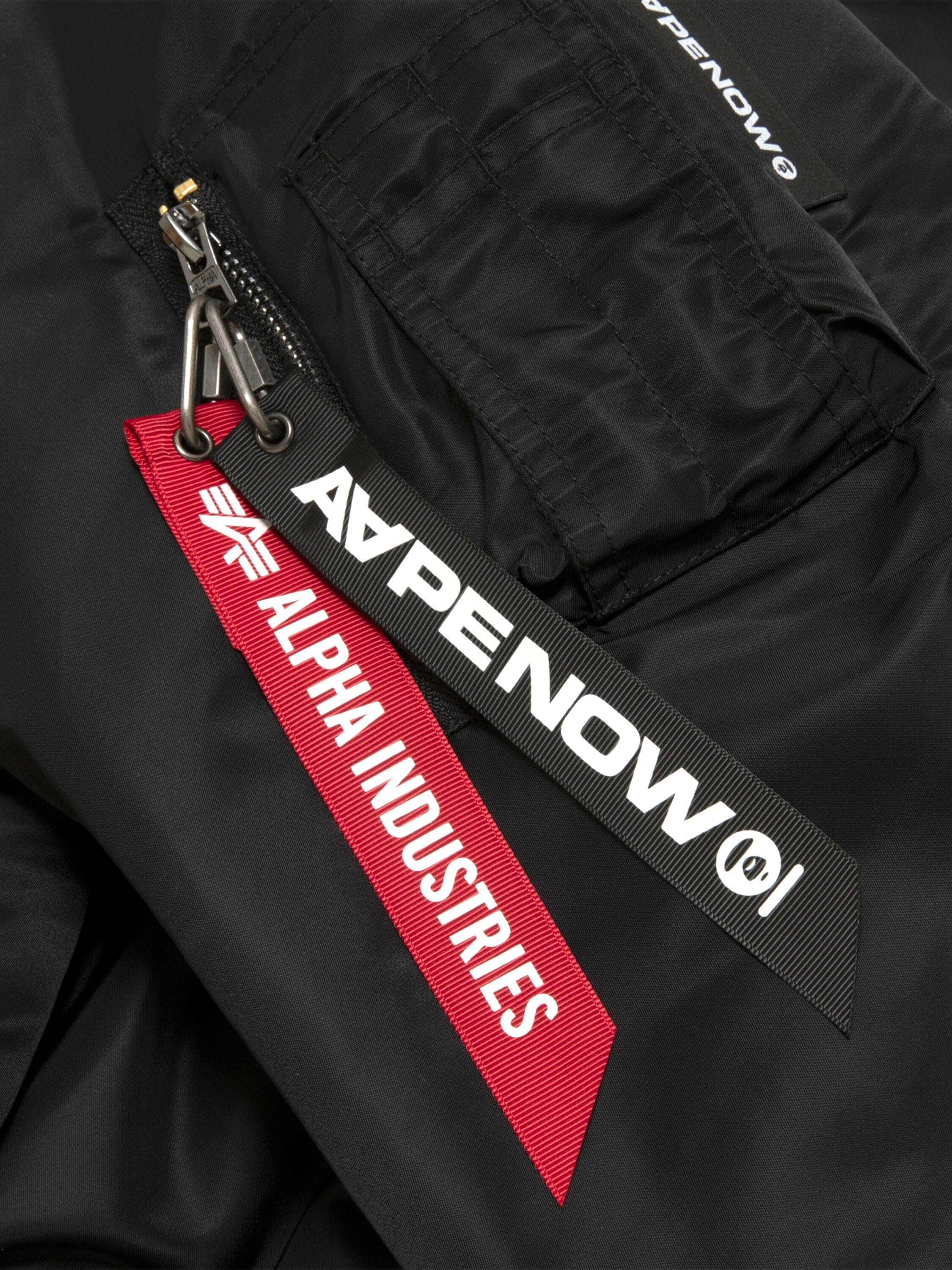 AAPE X ALPHA MA-1 BOMBER JACKET