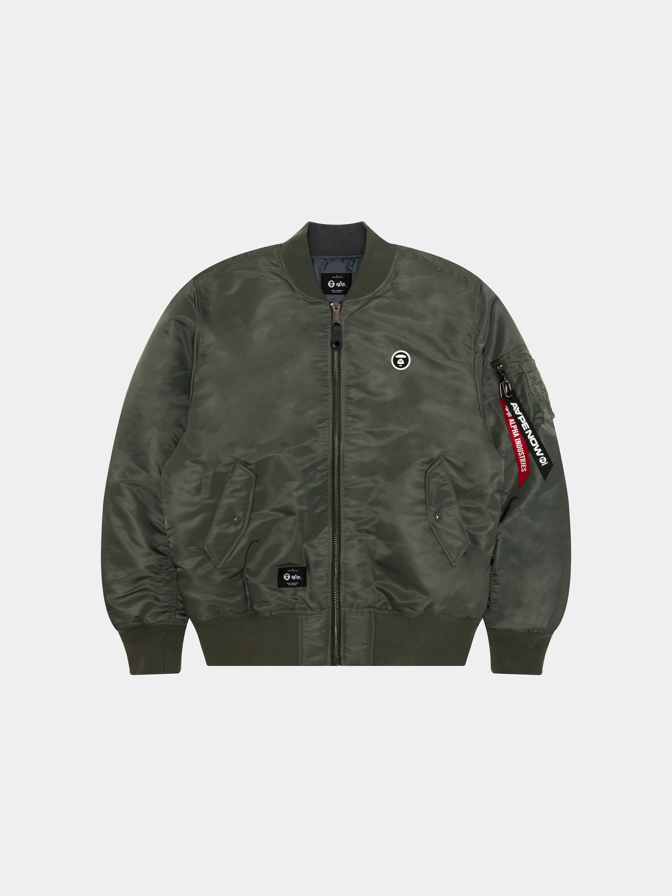 AAPE X ALPHA MA-1 BOMBER JACKET