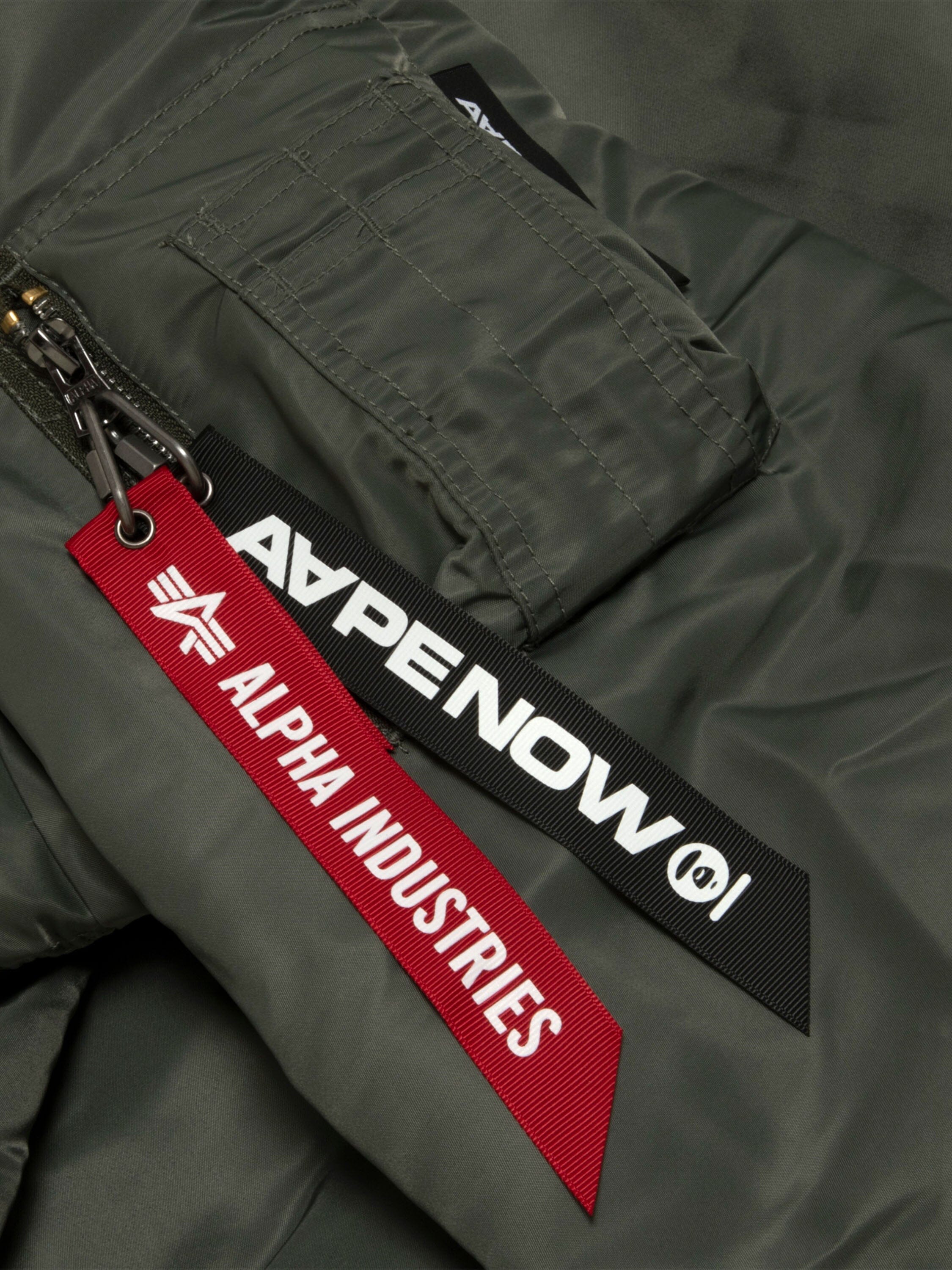 AAPE X ALPHA MA-1 BOMBER JACKET