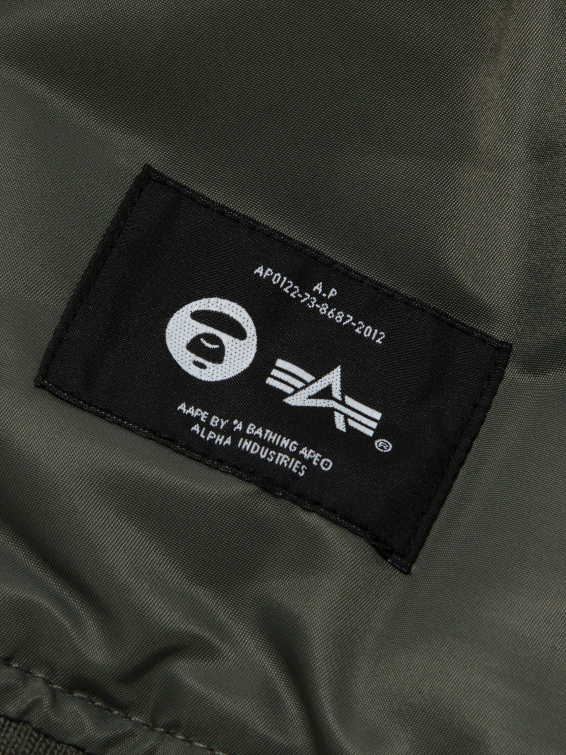 AAPE X ALPHA MA-1 BOMBER JACKET