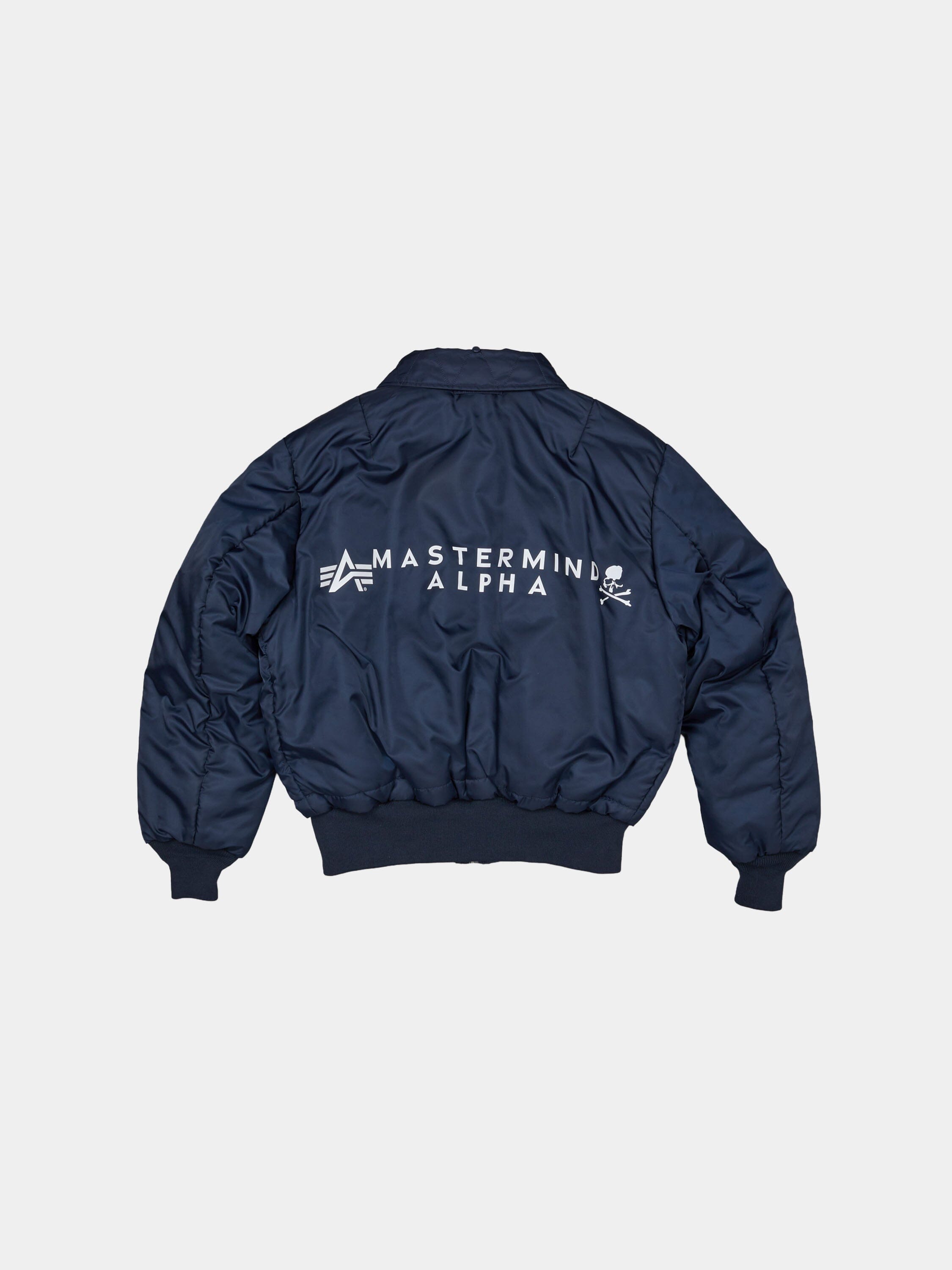 ALPHA X MASTERMIND REVERSIBLE FAUX MOUTON B-15 FLIGHT JACKET