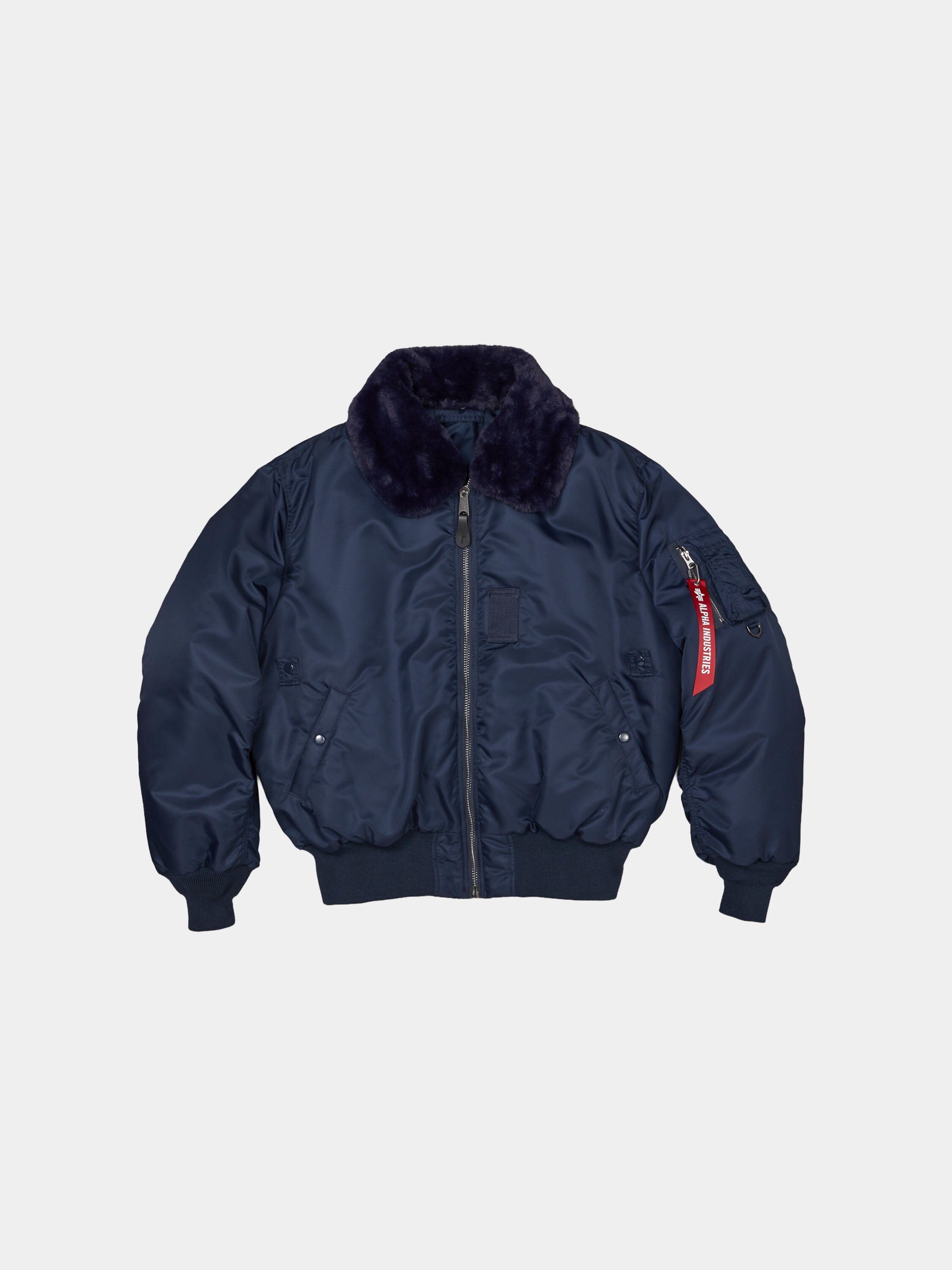 ALPHA X MASTERMIND REVERSIBLE FAUX MOUTON B-15 FLIGHT JACKET