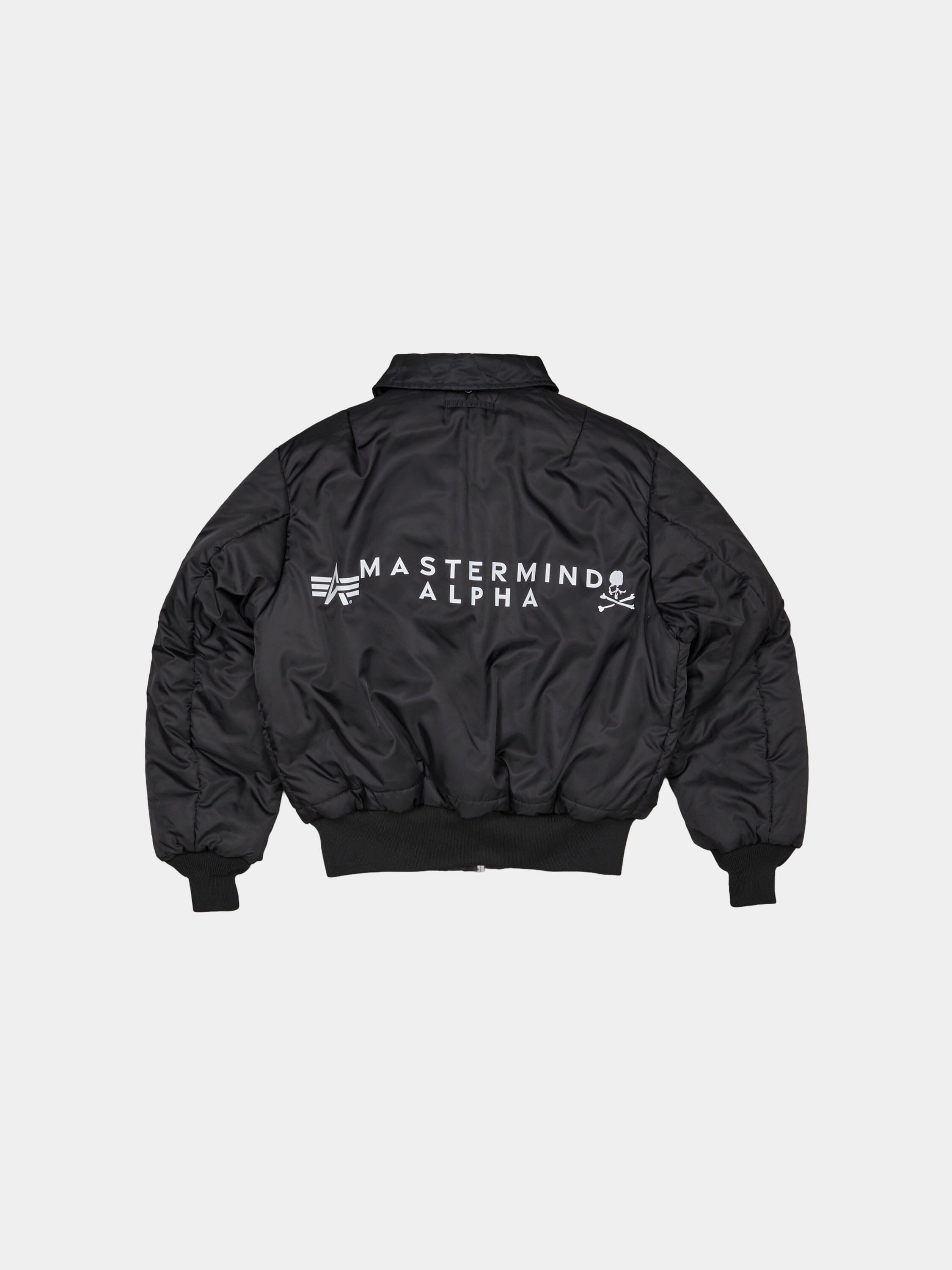 ALPHA X MASTERMIND REVERSIBLE FAUX MOUTON B-15 FLIGHT JACKET