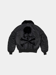 ALPHA X MASTERMIND REVERSIBLE FAUX MOUTON B-15 FLIGHT JACKET