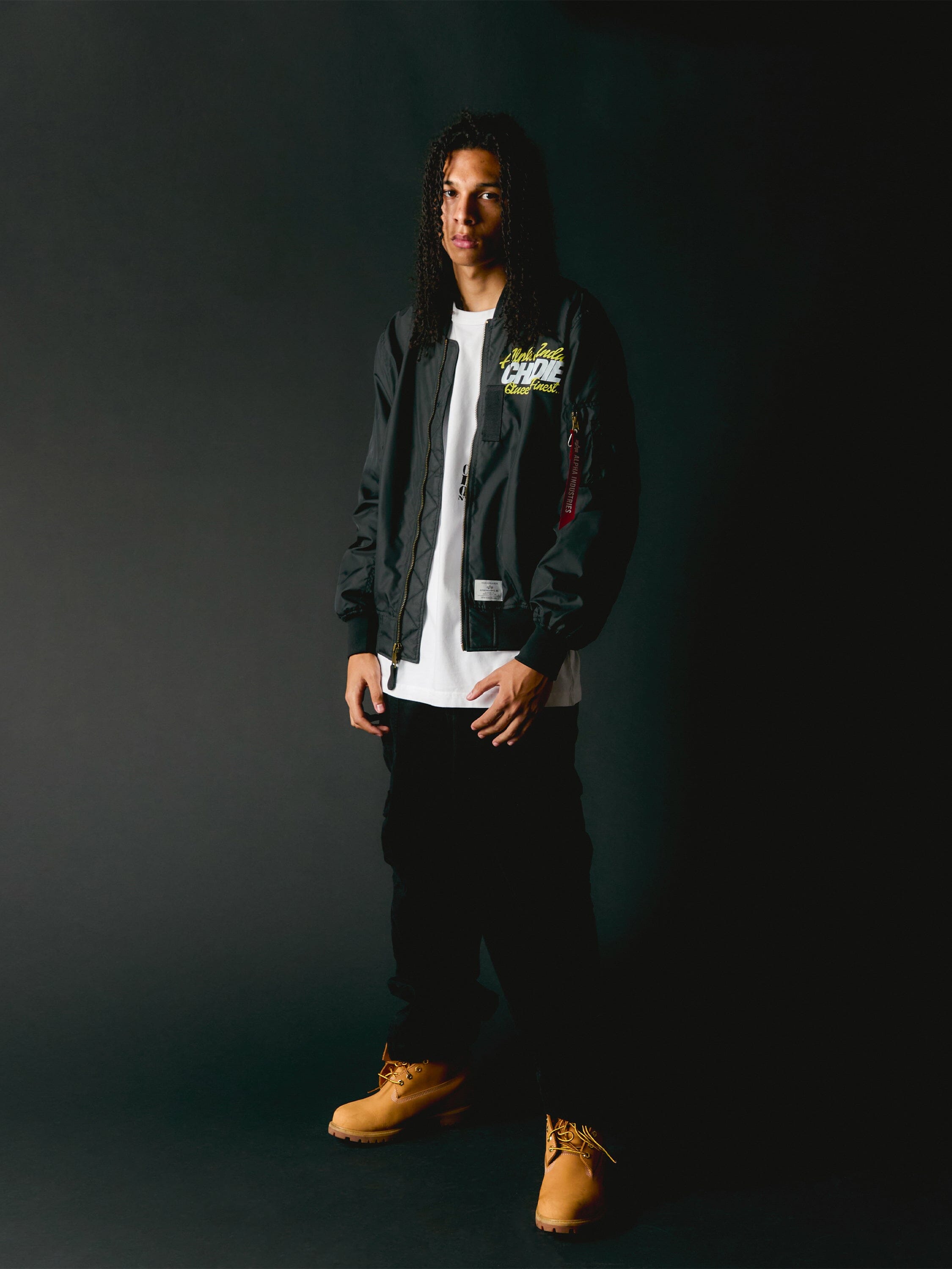 CHADIE X ALPHA NO GUTS NO GLORY L-2B FLIGHT JACKET