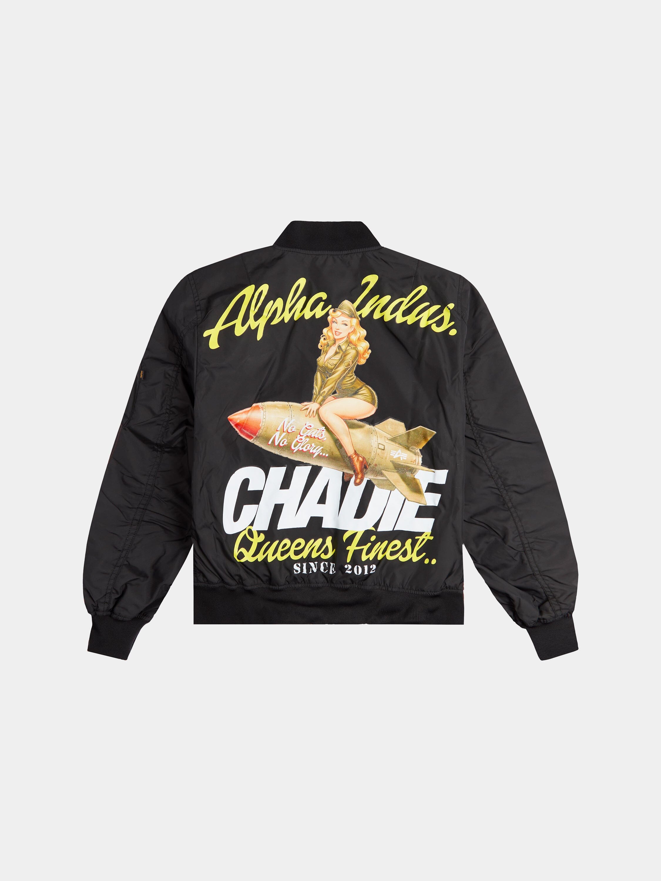 CHADIE X ALPHA NO GUTS NO GLORY L-2B FLIGHT JACKET