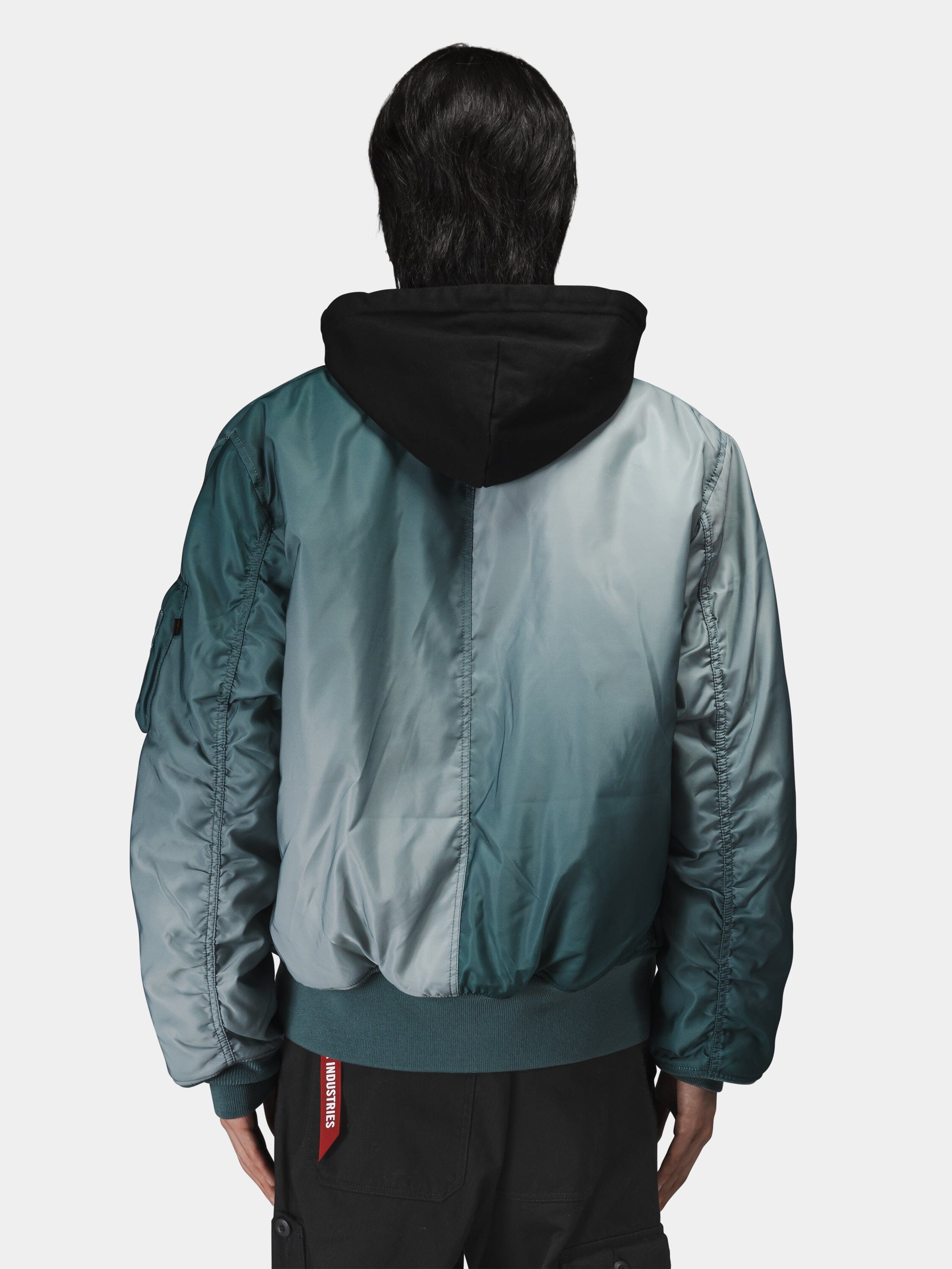 GRADIENT WASHED FLIGHT JACKET