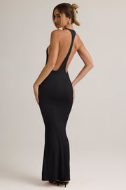 Modal Racerback Maxi Dress in Black