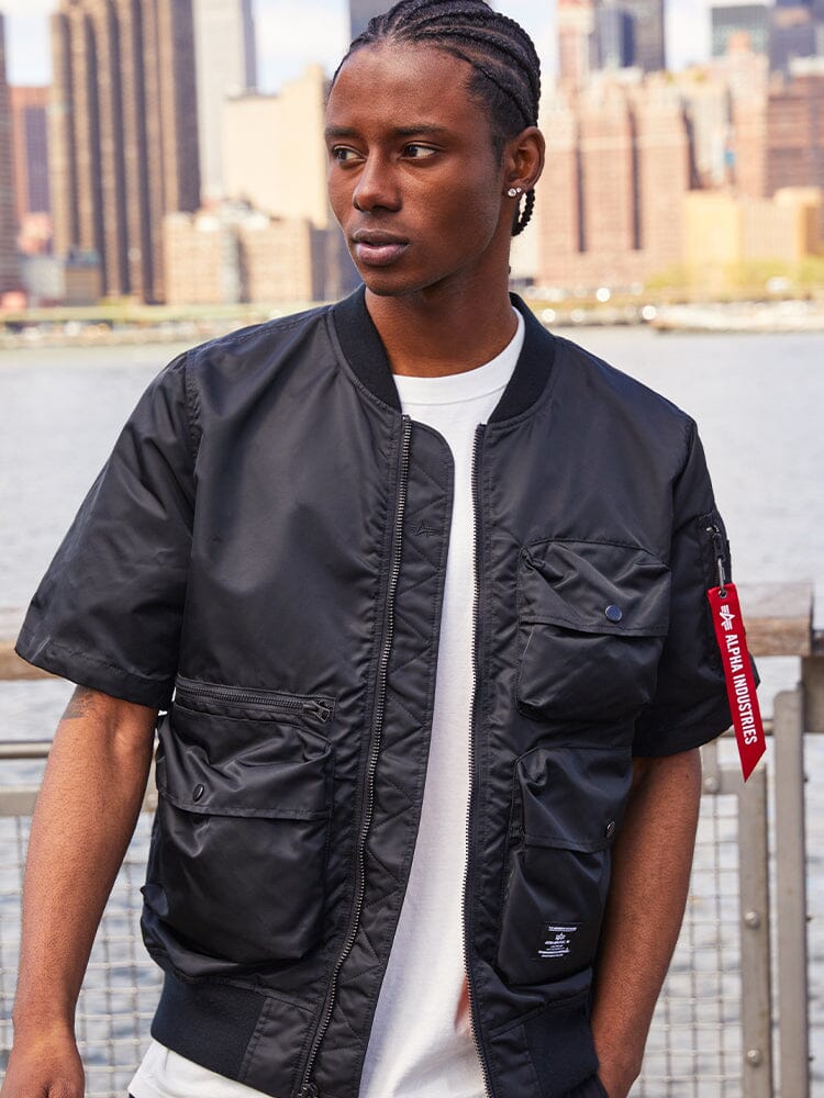 L-2B SHORT SLEEVE BOMBER JACKET