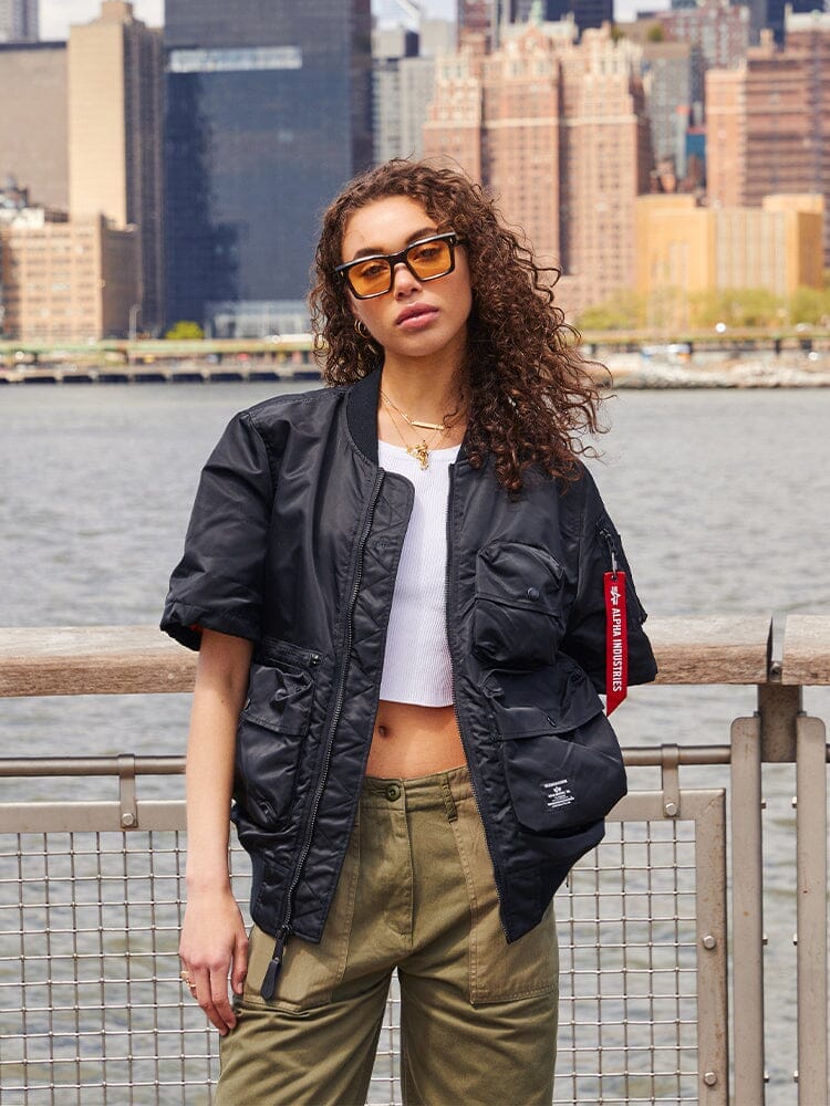 L-2B SHORT SLEEVE BOMBER JACKET