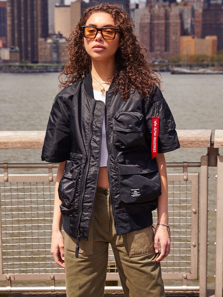 L-2B SHORT SLEEVE BOMBER JACKET