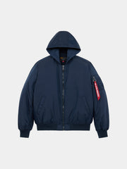 MA-1 HOODED OXFORD FLIGHT JACKET