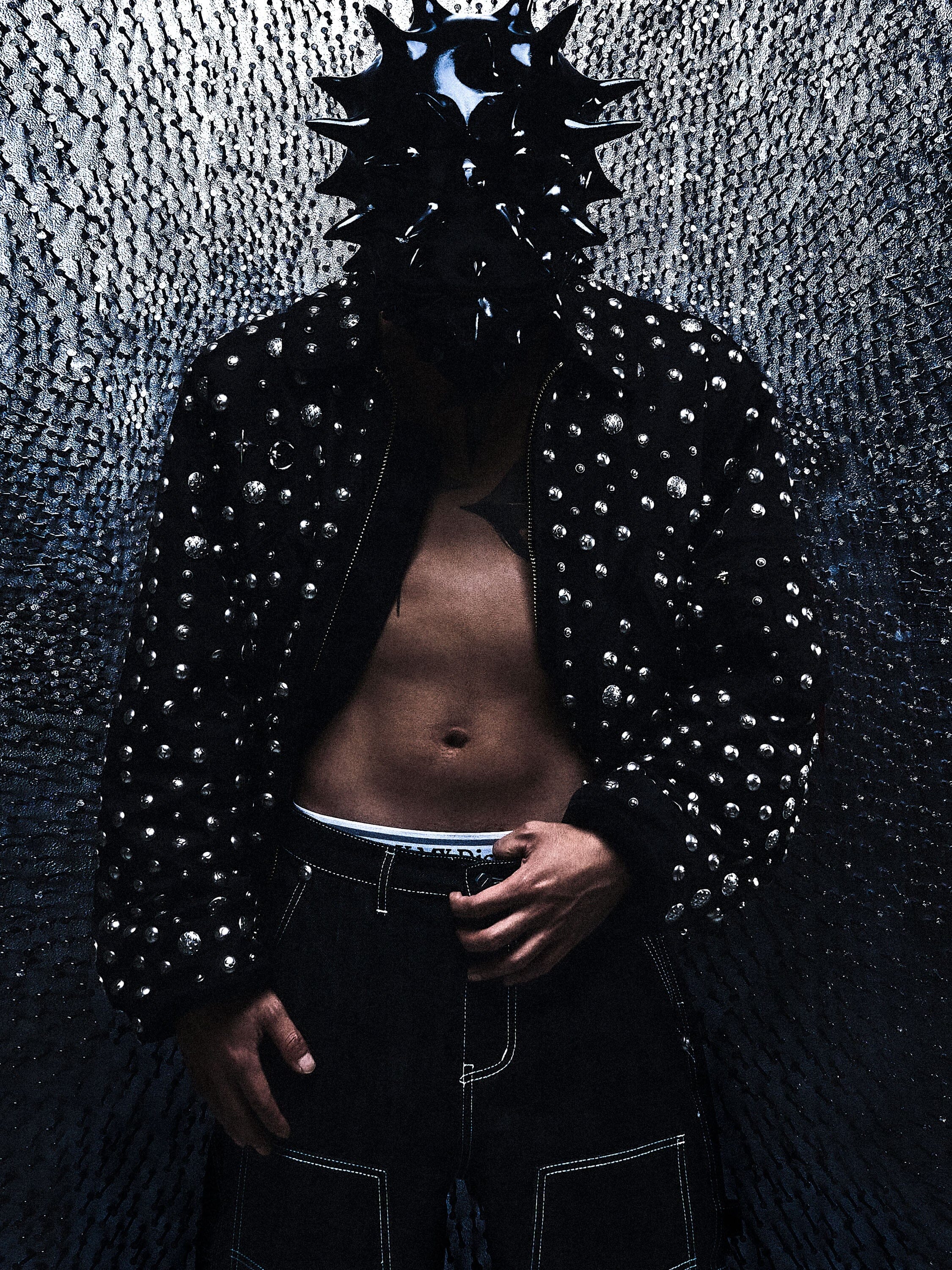 THUG CLUB X ALPHA CWU 45/P ALL OVER RIVET JACKET