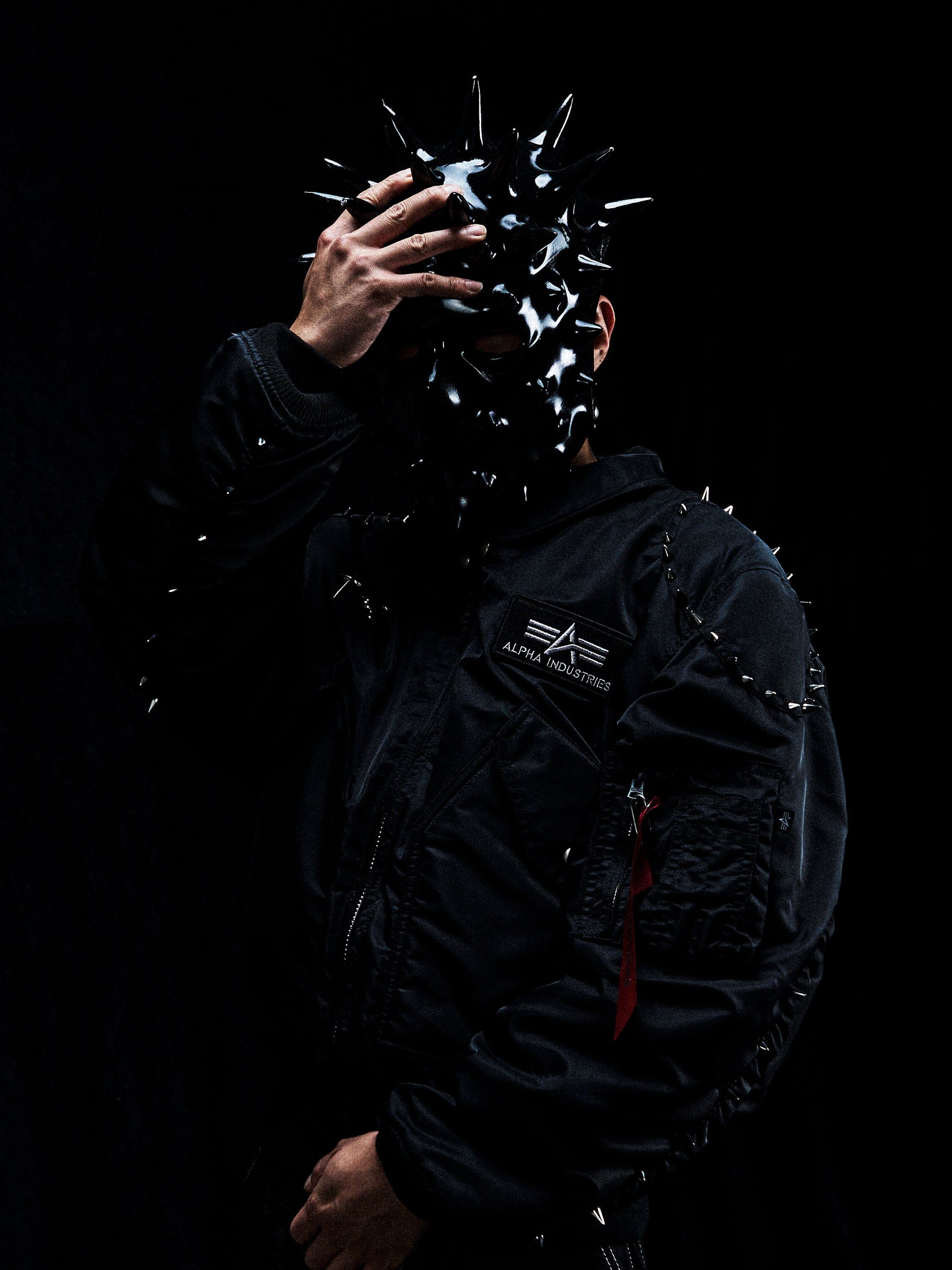 THUG CLUB X ALPHA CWU 45/P STUDDED JACKET